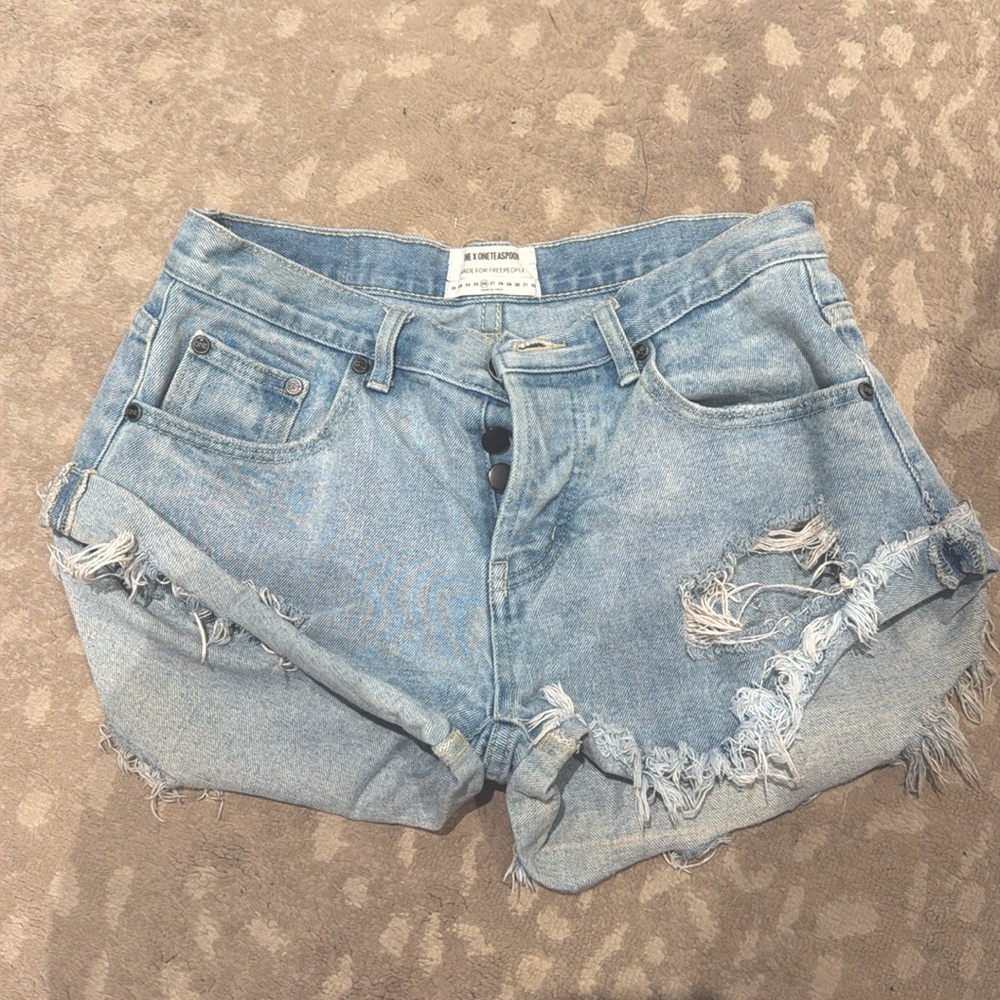 One teaspoon x Free people denim shorts